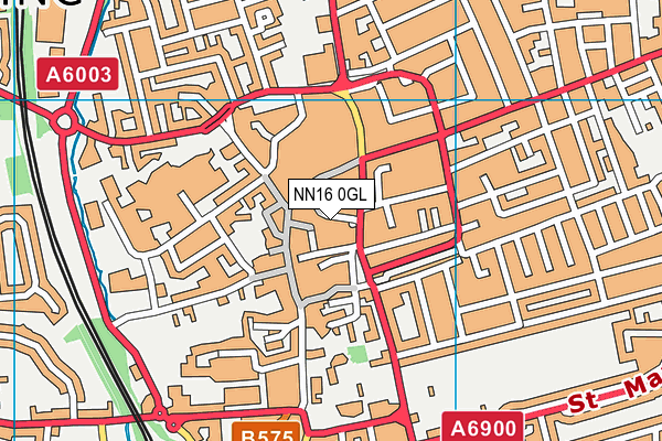 NN16 0GL map - OS VectorMap District (Ordnance Survey)