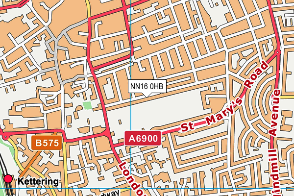 NN16 0HB map - OS VectorMap District (Ordnance Survey)