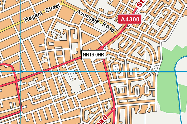 NN16 0HR map - OS VectorMap District (Ordnance Survey)