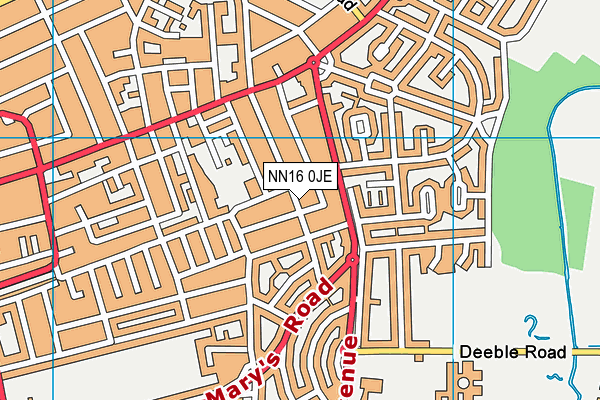 NN16 0JE map - OS VectorMap District (Ordnance Survey)