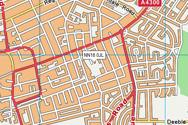NN16 0JL map - OS VectorMap District (Ordnance Survey)