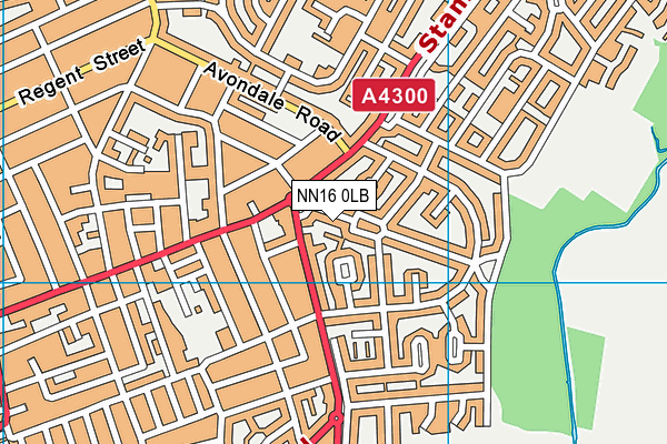 NN16 0LB map - OS VectorMap District (Ordnance Survey)