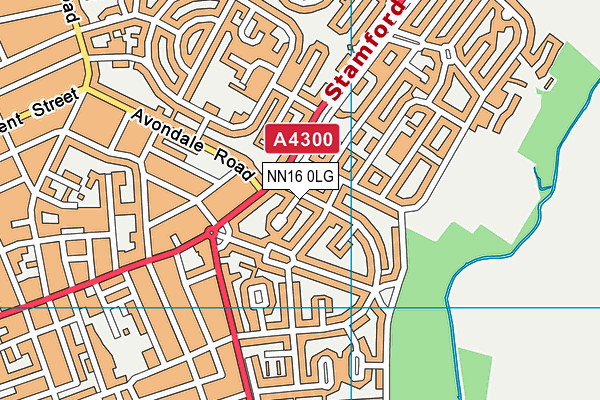 NN16 0LG map - OS VectorMap District (Ordnance Survey)