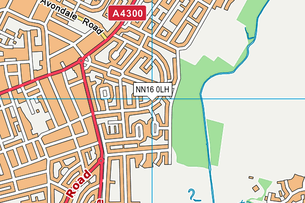 NN16 0LH map - OS VectorMap District (Ordnance Survey)