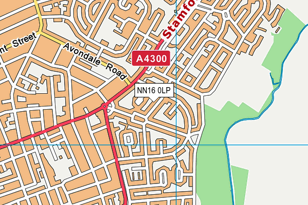NN16 0LP map - OS VectorMap District (Ordnance Survey)