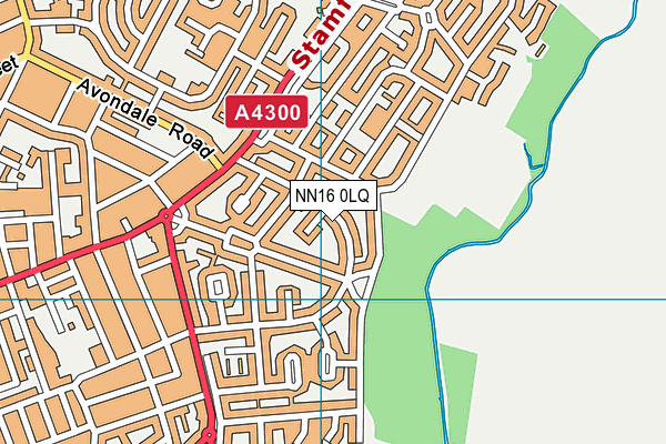 NN16 0LQ map - OS VectorMap District (Ordnance Survey)