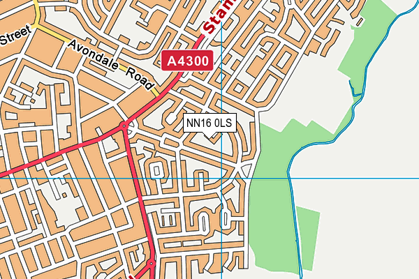 NN16 0LS map - OS VectorMap District (Ordnance Survey)