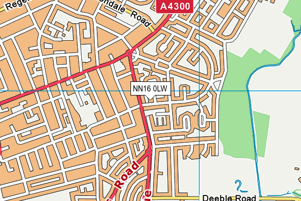NN16 0LW map - OS VectorMap District (Ordnance Survey)