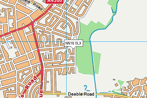 NN16 0LX map - OS VectorMap District (Ordnance Survey)