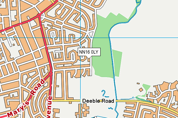 NN16 0LY map - OS VectorMap District (Ordnance Survey)