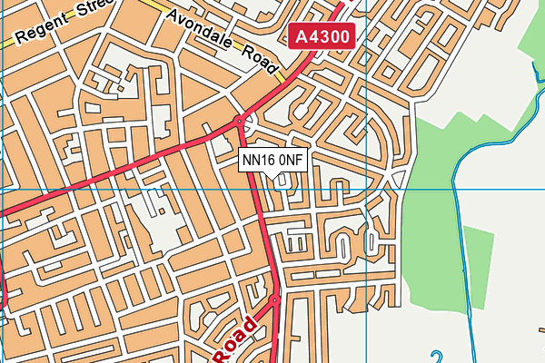 NN16 0NF map - OS VectorMap District (Ordnance Survey)