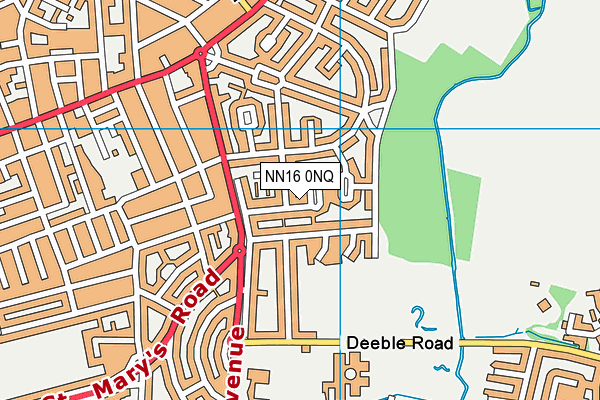 NN16 0NQ map - OS VectorMap District (Ordnance Survey)