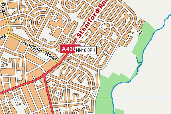 NN16 0PH map - OS VectorMap District (Ordnance Survey)