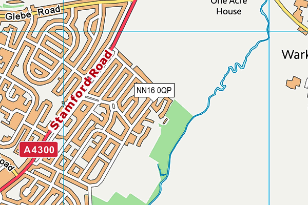 NN16 0QP map - OS VectorMap District (Ordnance Survey)