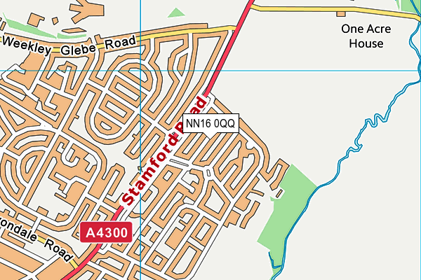 NN16 0QQ map - OS VectorMap District (Ordnance Survey)