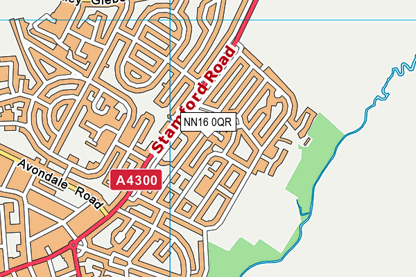 NN16 0QR map - OS VectorMap District (Ordnance Survey)