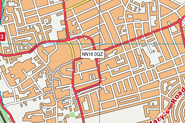 NN16 0QZ map - OS VectorMap District (Ordnance Survey)