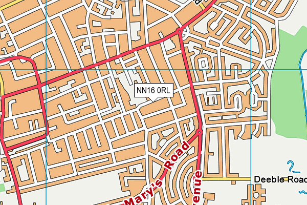 NN16 0RL map - OS VectorMap District (Ordnance Survey)