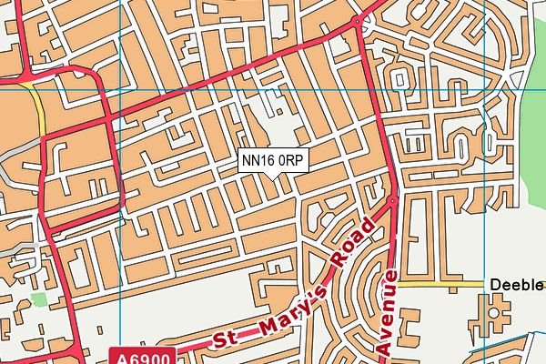 NN16 0RP map - OS VectorMap District (Ordnance Survey)