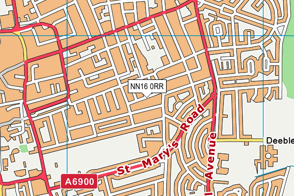 NN16 0RR map - OS VectorMap District (Ordnance Survey)