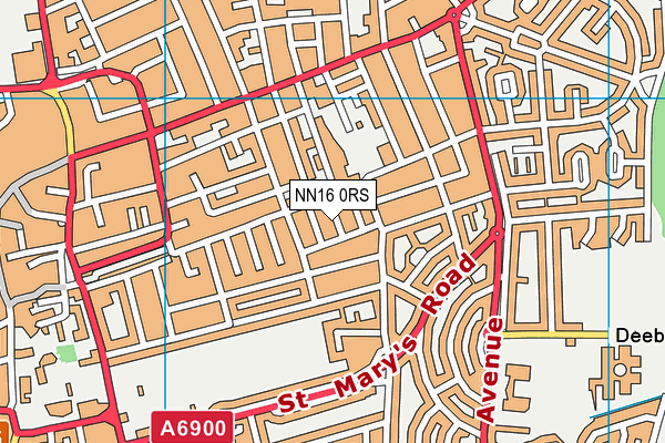 NN16 0RS map - OS VectorMap District (Ordnance Survey)