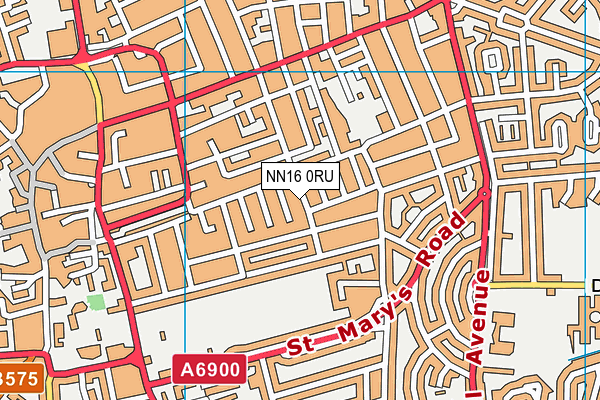 NN16 0RU map - OS VectorMap District (Ordnance Survey)
