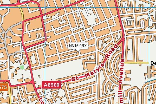 NN16 0RX map - OS VectorMap District (Ordnance Survey)