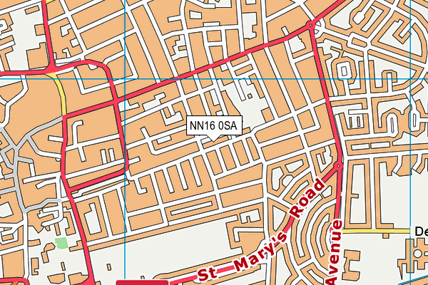 NN16 0SA map - OS VectorMap District (Ordnance Survey)