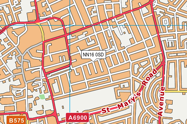 NN16 0SD map - OS VectorMap District (Ordnance Survey)