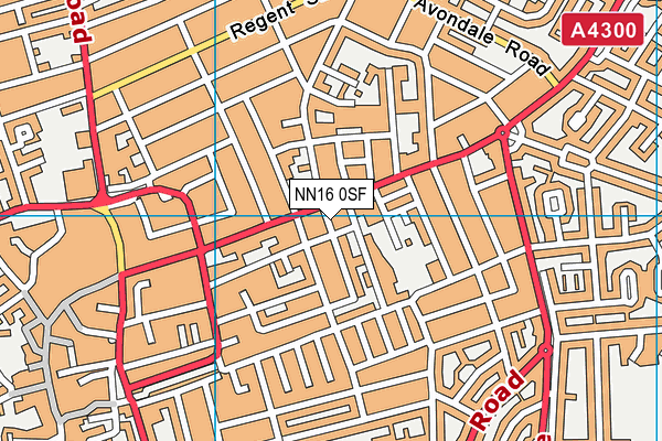 NN16 0SF map - OS VectorMap District (Ordnance Survey)