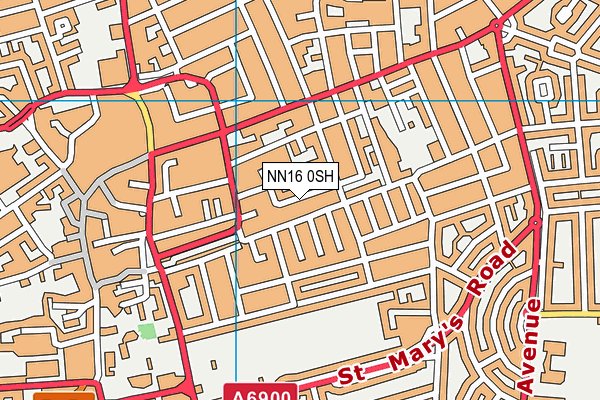 NN16 0SH map - OS VectorMap District (Ordnance Survey)