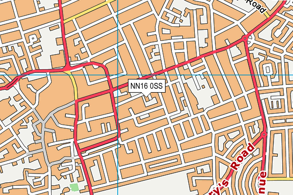 NN16 0SS map - OS VectorMap District (Ordnance Survey)