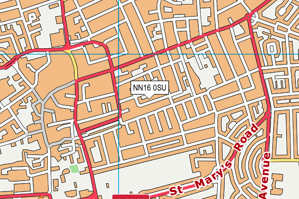 NN16 0SU map - OS VectorMap District (Ordnance Survey)