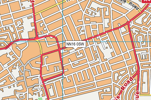 NN16 0SW map - OS VectorMap District (Ordnance Survey)