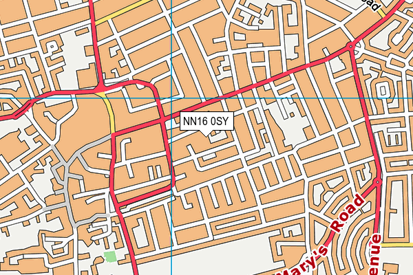 NN16 0SY map - OS VectorMap District (Ordnance Survey)