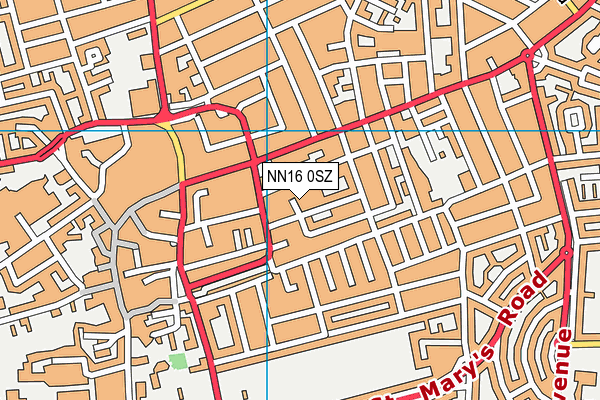 NN16 0SZ map - OS VectorMap District (Ordnance Survey)