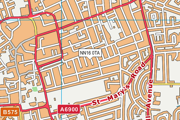 NN16 0TA map - OS VectorMap District (Ordnance Survey)