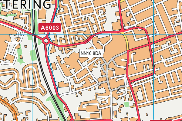 NN16 8DA map - OS VectorMap District (Ordnance Survey)