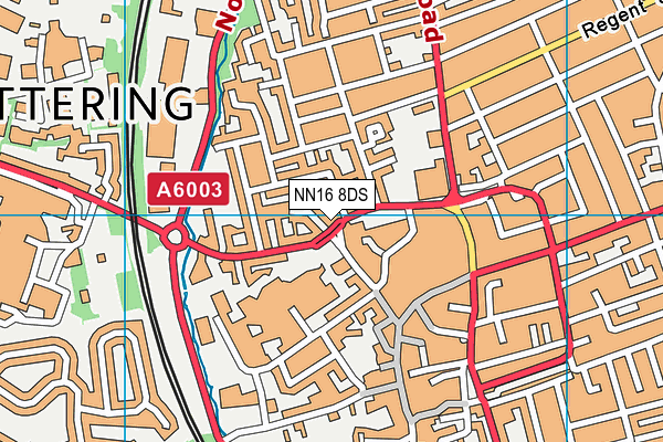 Energie Fitness (Kettering) map (NN16 8DS) - OS VectorMap District (Ordnance Survey)