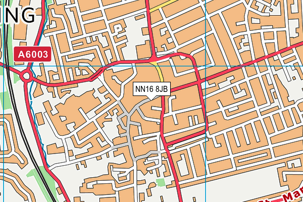 NN16 8JB map - OS VectorMap District (Ordnance Survey)