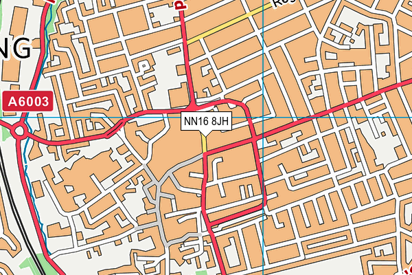 NN16 8JH map - OS VectorMap District (Ordnance Survey)