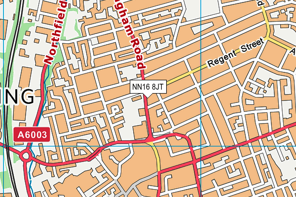 NN16 8JT map - OS VectorMap District (Ordnance Survey)