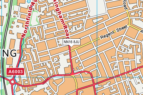 NN16 8JU map - OS VectorMap District (Ordnance Survey)