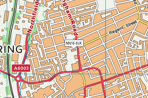 NN16 8JX map - OS VectorMap District (Ordnance Survey)