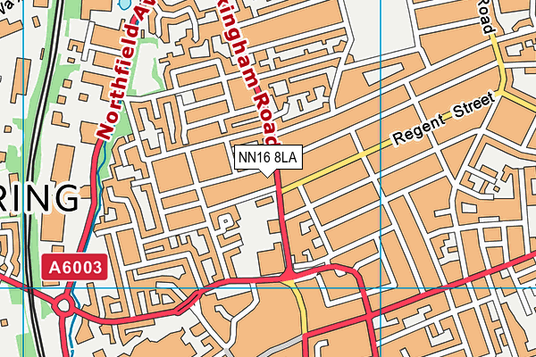 NN16 8LA map - OS VectorMap District (Ordnance Survey)