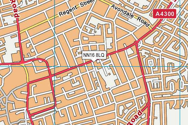 NN16 8LQ map - OS VectorMap District (Ordnance Survey)