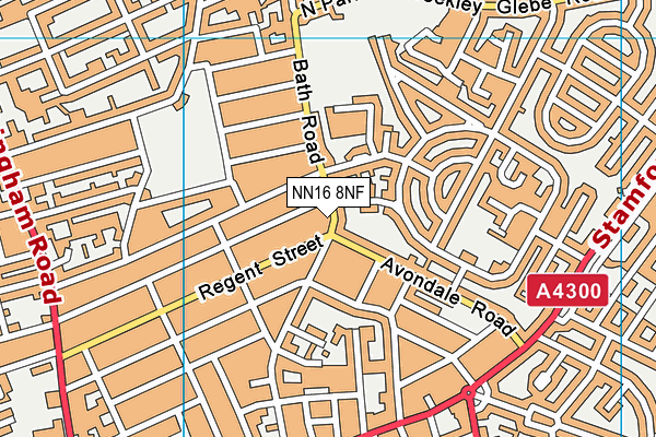 NN16 8NF map - OS VectorMap District (Ordnance Survey)