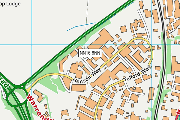 NN16 8NN map - OS VectorMap District (Ordnance Survey)