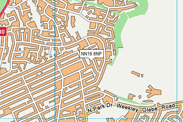 NN16 8NP map - OS VectorMap District (Ordnance Survey)