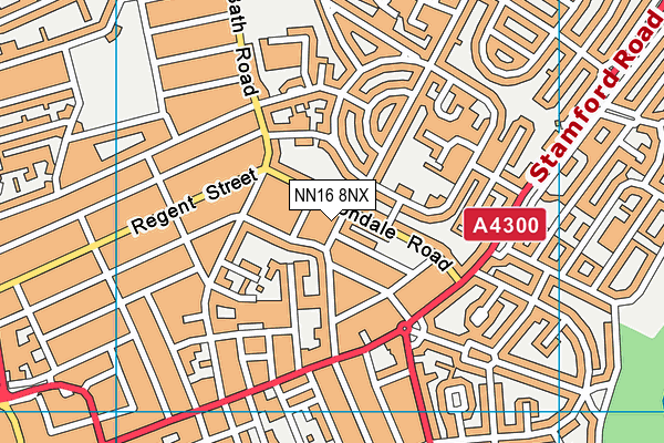 NN16 8NX map - OS VectorMap District (Ordnance Survey)